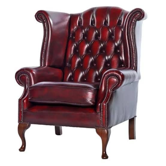 Handcrafted leather chair 